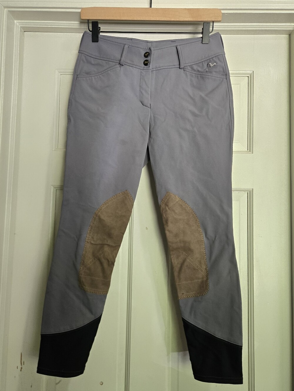 RJ Classics Gulf Breeches Riding Pants Sock Bottom Size 26 R Grey